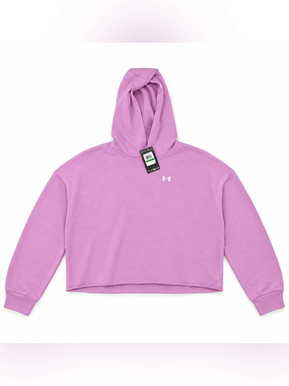 Under Armour Pink Cropped Hoodie Women’s Large New